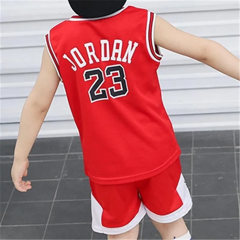 2 Pieces Causal Numbers Tee & Shorts for Kid Boy