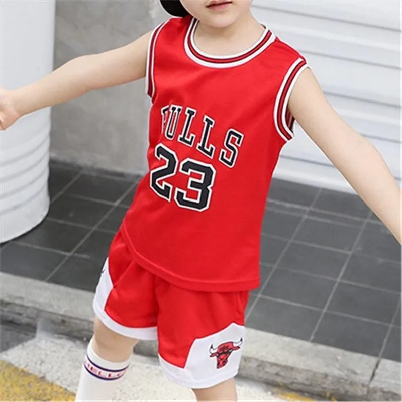 2 Pieces Causal Numbers Tee & Shorts for Kid Boy