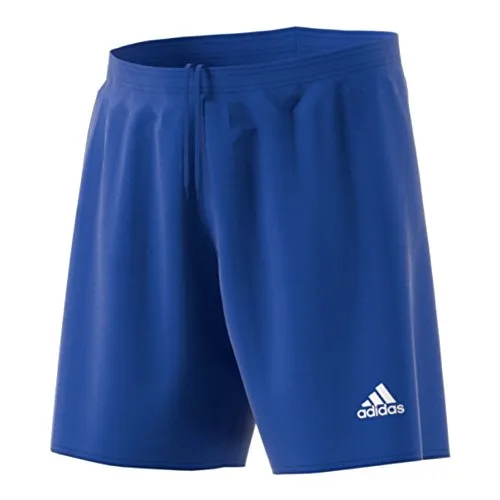 Adidas Men Standard Parma 16 Shorts Color Bold Blue White Size Medium