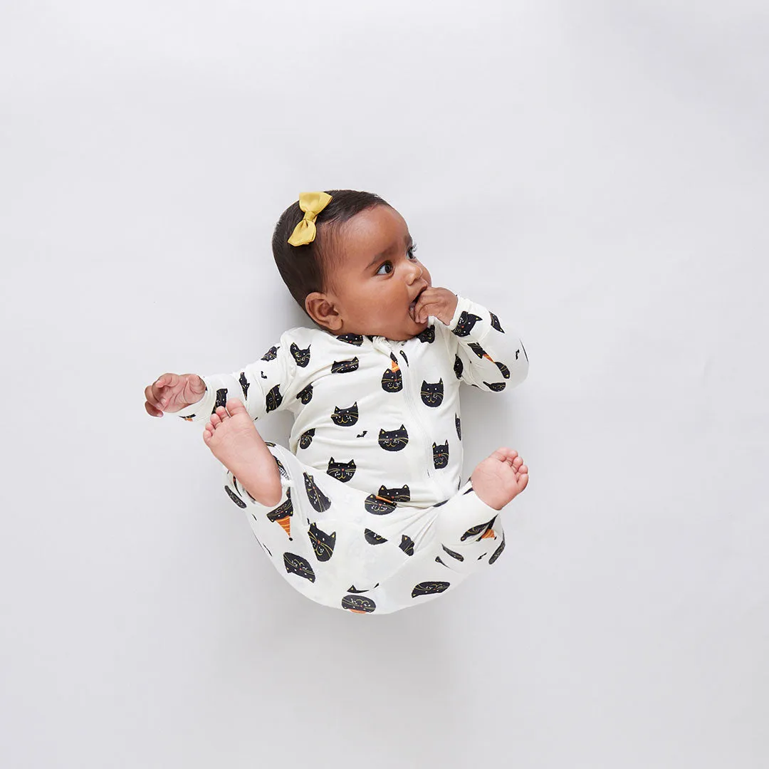 Baby Bamboo Romper - Halloween Kittens