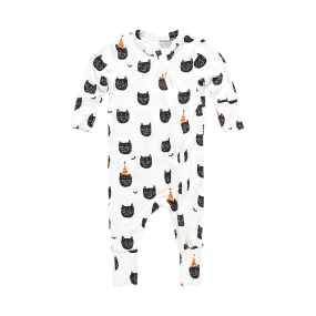 Baby Bamboo Romper - Halloween Kittens