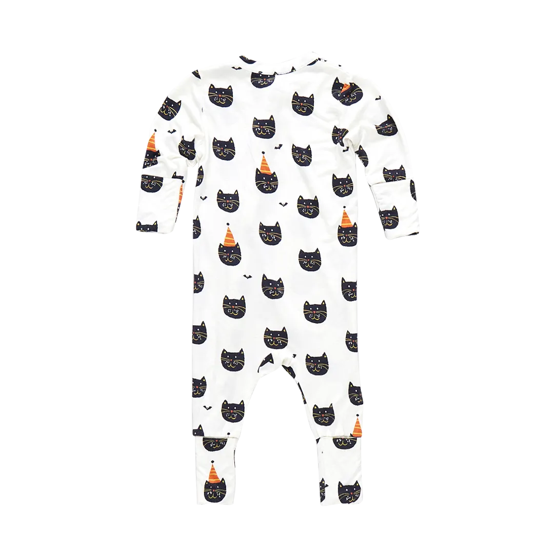 Baby Bamboo Romper - Halloween Kittens