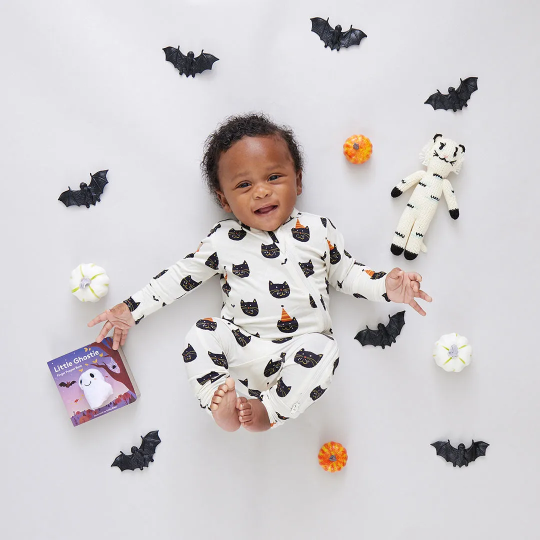 Baby Bamboo Romper - Halloween Kittens