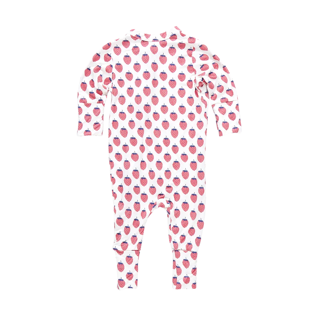 Baby Bamboo Romper - Petite Strawberries