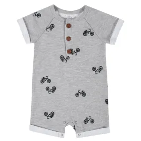 Baby Boys Bikes Short Sleeve Romper