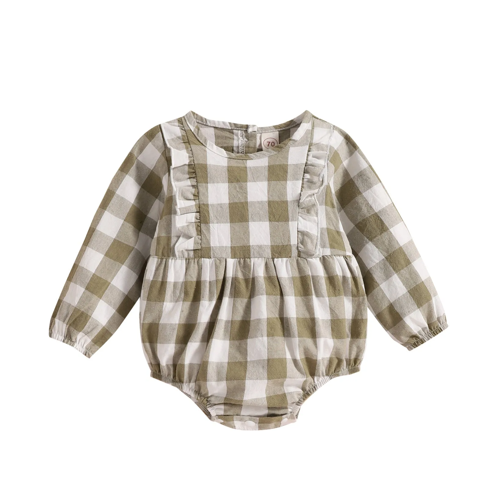 Baby Lattice Rompers