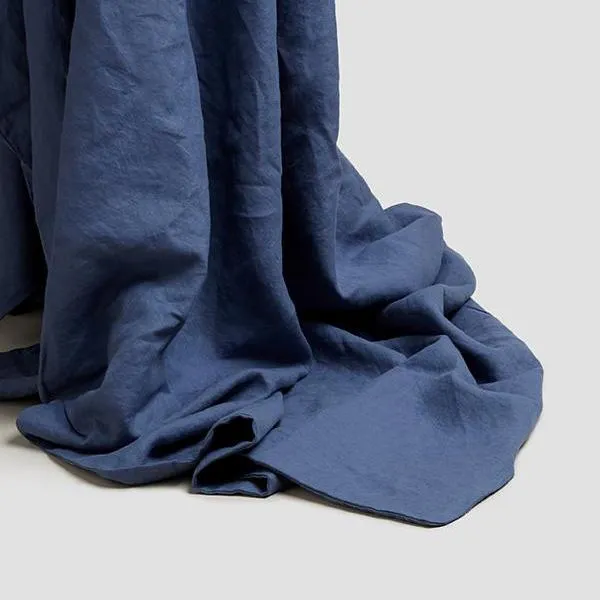 Blueberry 100% Linen Fitted Sheet