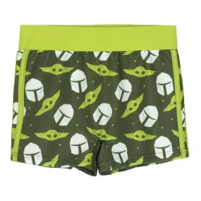 Boys Swim Shorts The Mandalorian Green