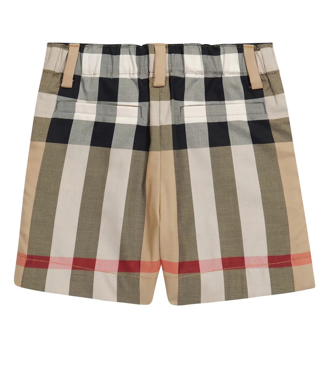 Burberry Kids Checked Cotton Shorts, Brown