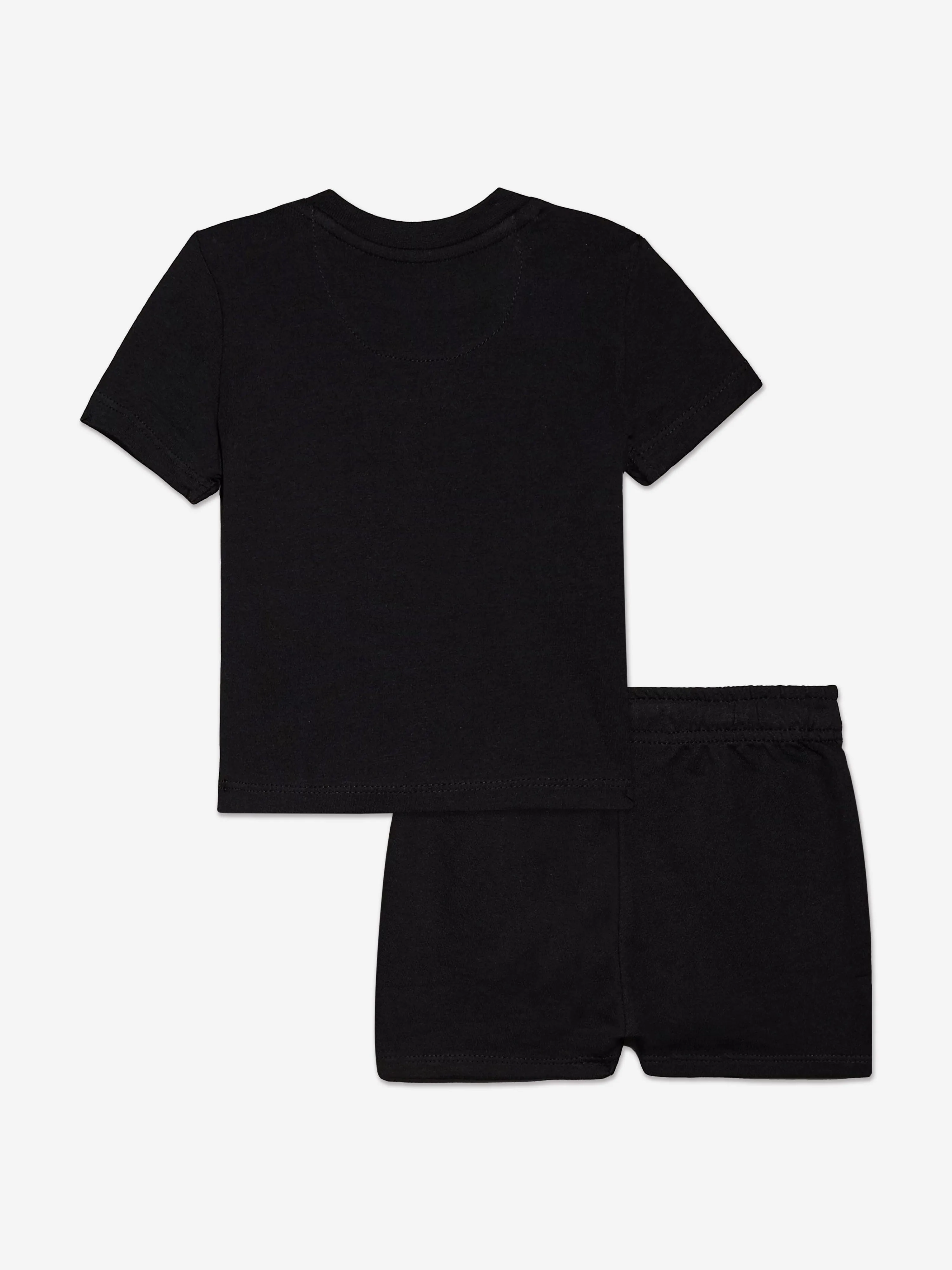 Calvin Klein Baby Gradient Logo Shorts Set in Black