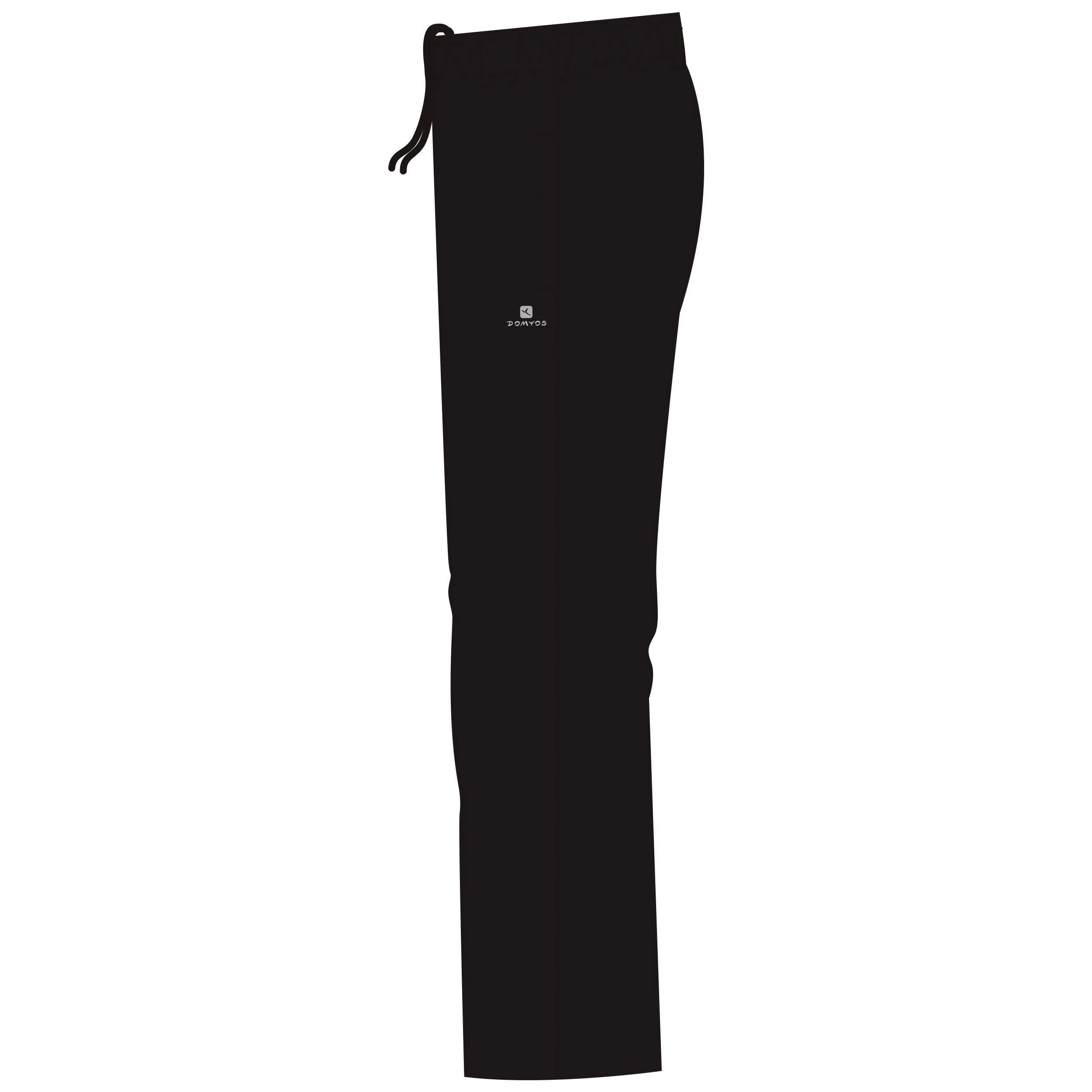 Children's basic warm synthetic breathable sweatpants - black DOMYOS black