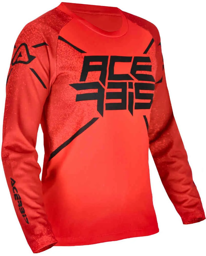 Children's MX J-Kid 5 Acerbis Motocross T-Shirt, Red/Black