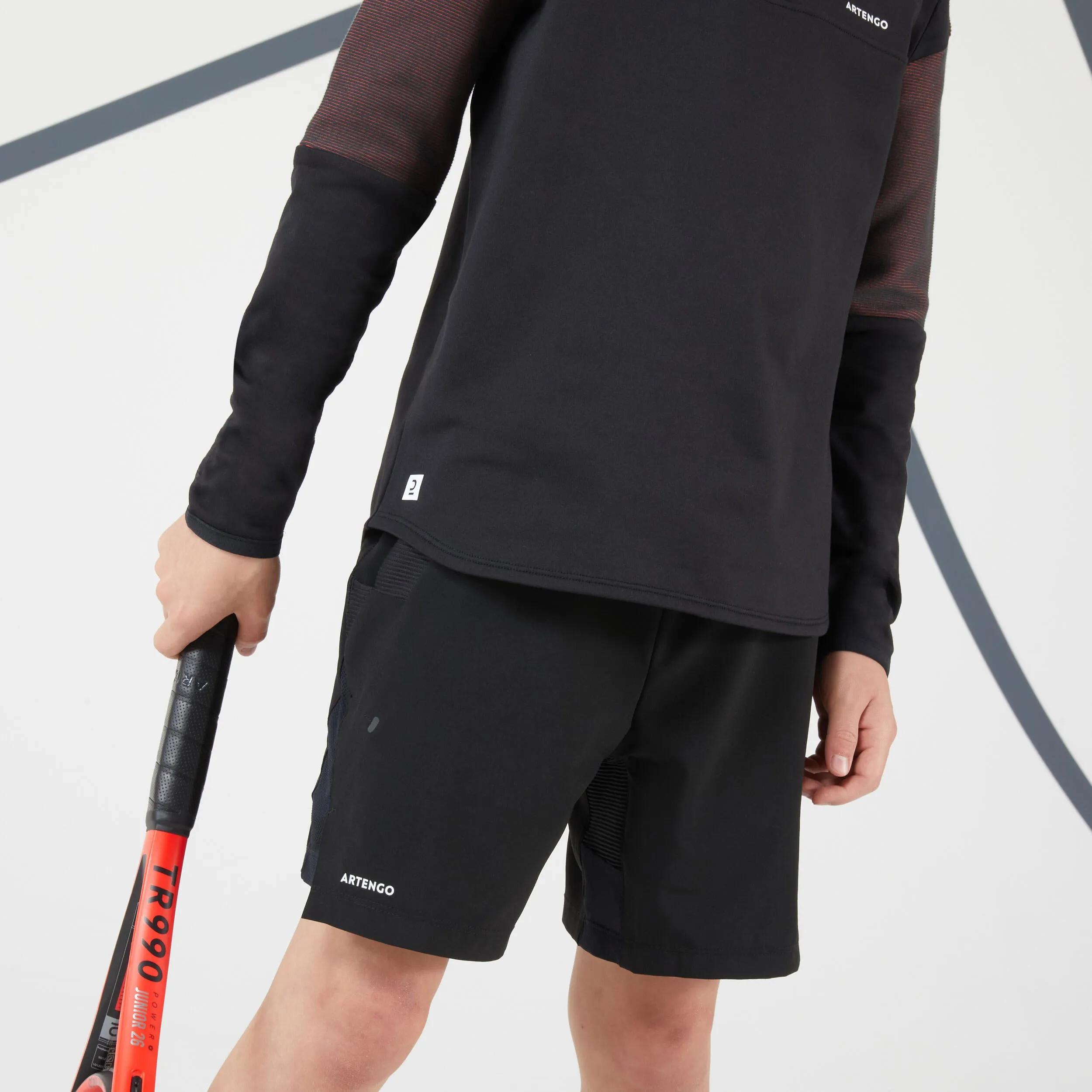 Children's tennis shorts - TSH900 black ARTENGO, black