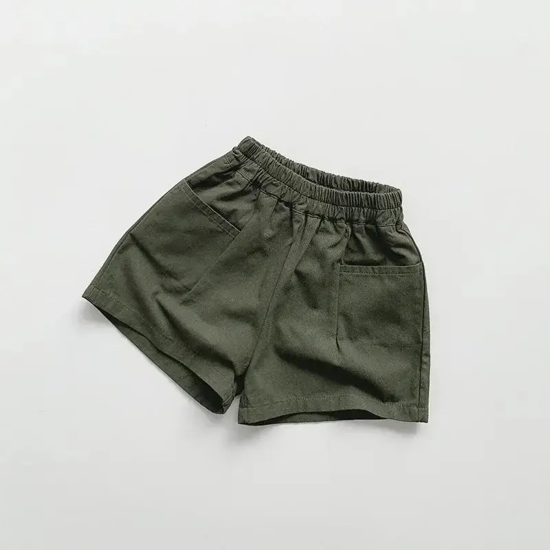 Children's Vintage Solid Shorts