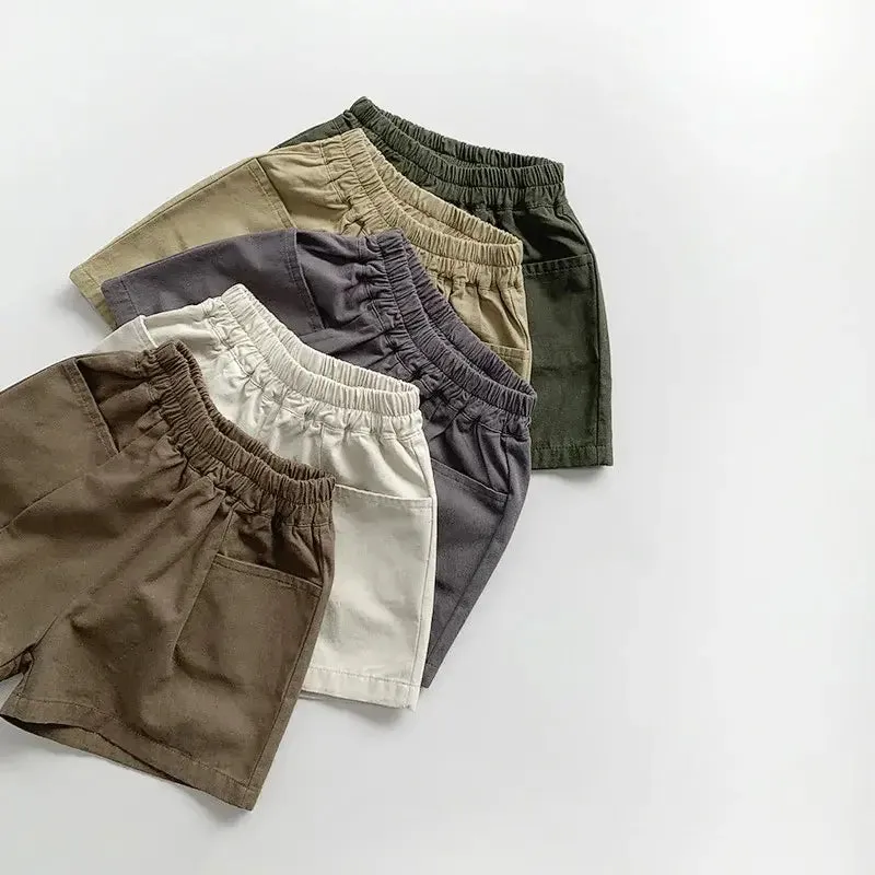 Children's Vintage Solid Shorts