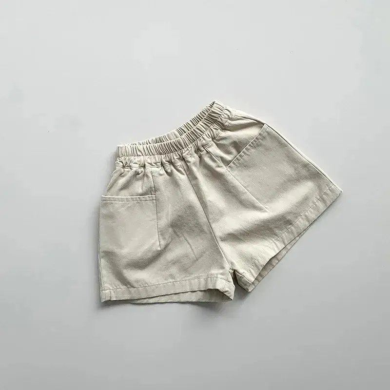 Children's Vintage Solid Shorts