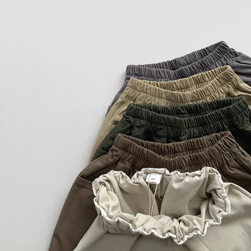 Children's Vintage Solid Shorts