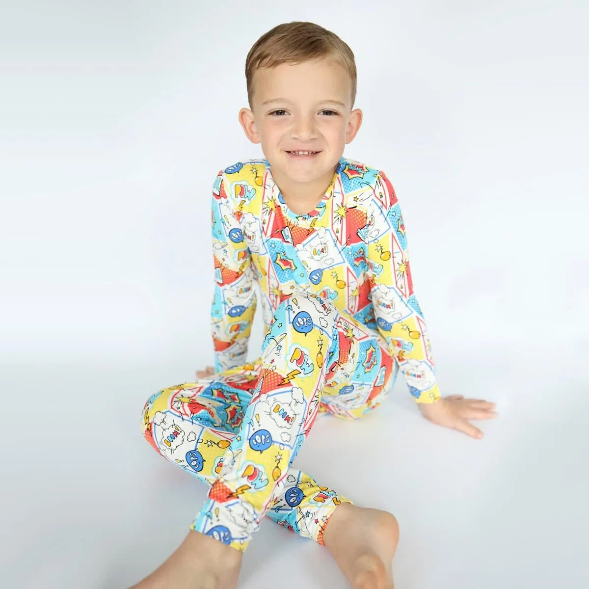 Comic Hero Bamboo Kids Pajamas