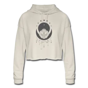 Cosmic Lotus Cropped Hoodie