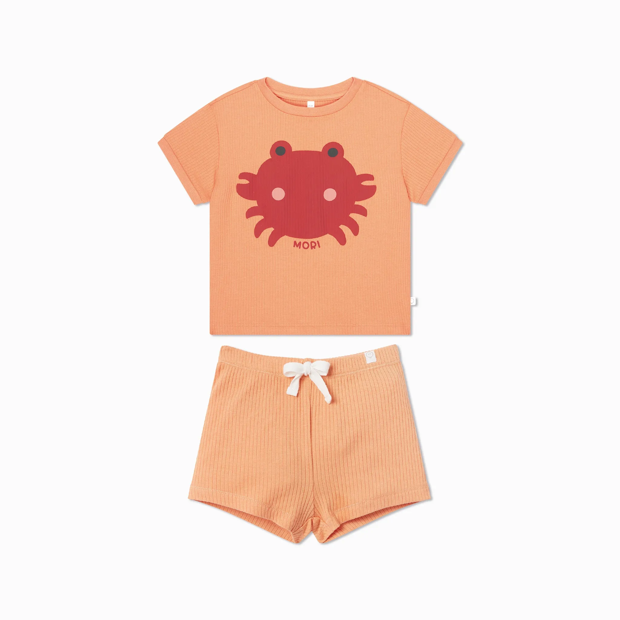 Crab Ribbed T-Shirt & Shorts Outfit