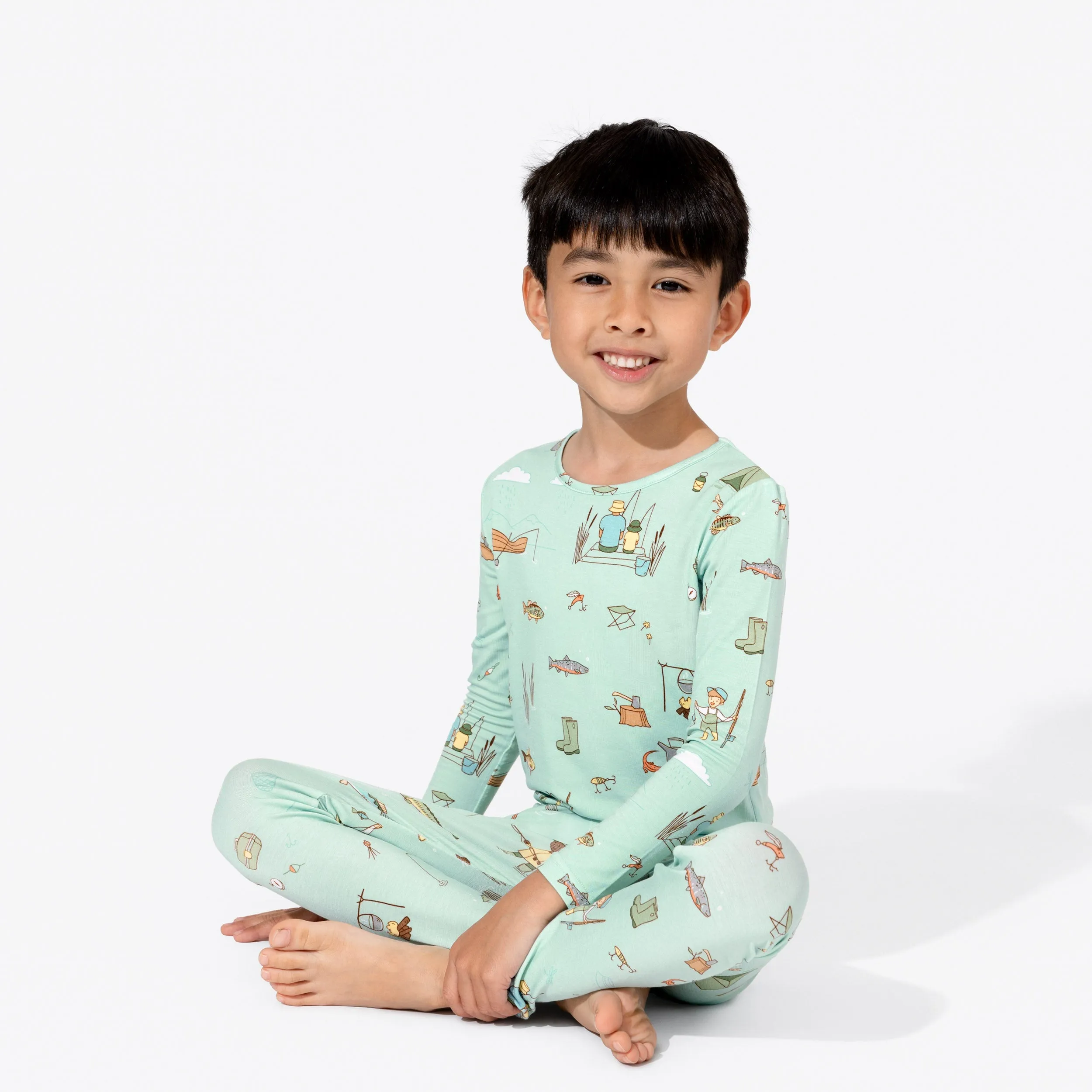 Fishing Bamboo Kids Pajamas