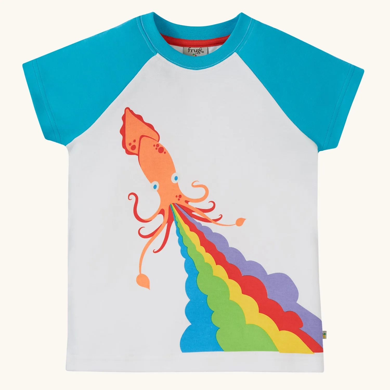 Frugi Robbie Raglan T-Shirt - Squid