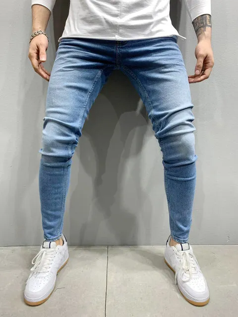 Funki Buys | Pants | Men's Stretch Skinny Jeans | Streetwear