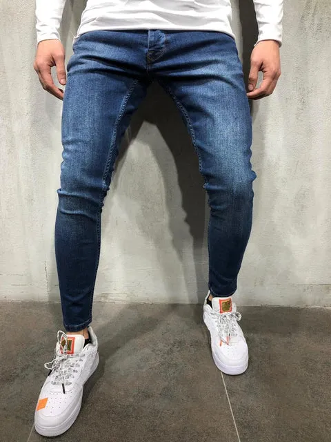 Funki Buys | Pants | Men's Stretch Skinny Jeans | Streetwear