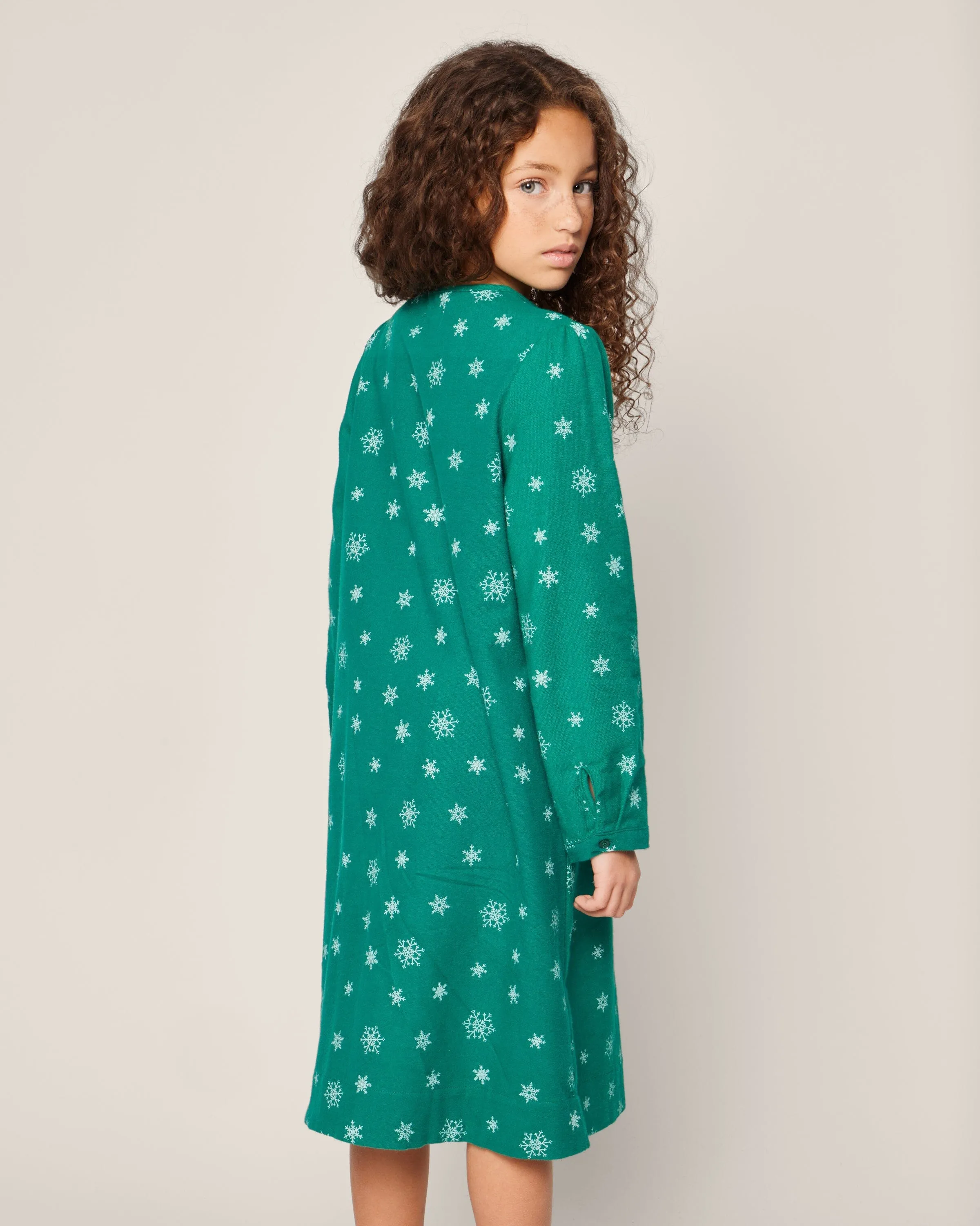 Girl's Flannel Beatrice Nightgown | Emerald Wonderland