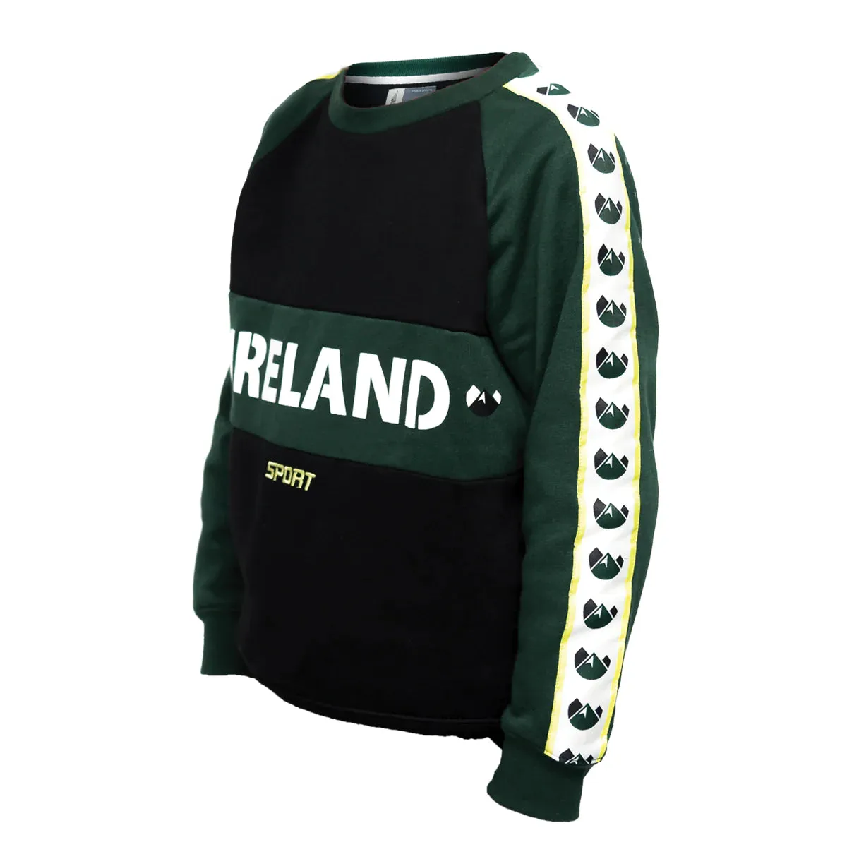 Green & Black Kids Crew Neck Sweater