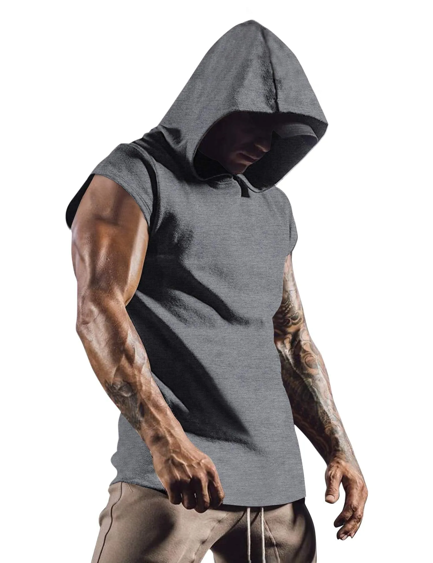 Gym Muscle Hooded Tank Top (US Only)