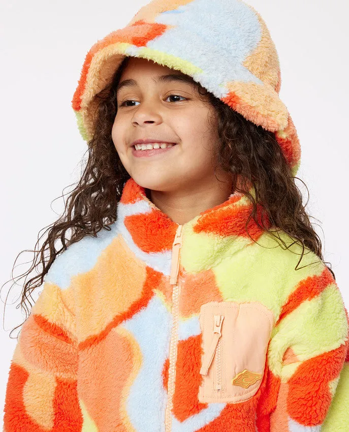 HIGH TIDE POLAR FLEECE-GIRL (AGES 1 TO 8) - BRIGHT RED