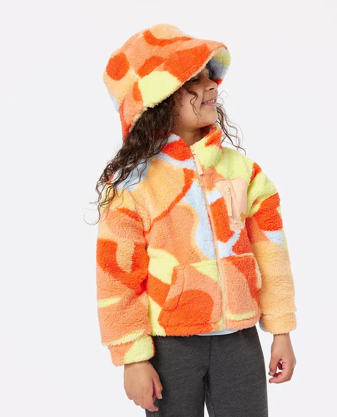 HIGH TIDE POLAR FLEECE-GIRL (AGES 1 TO 8) - BRIGHT RED