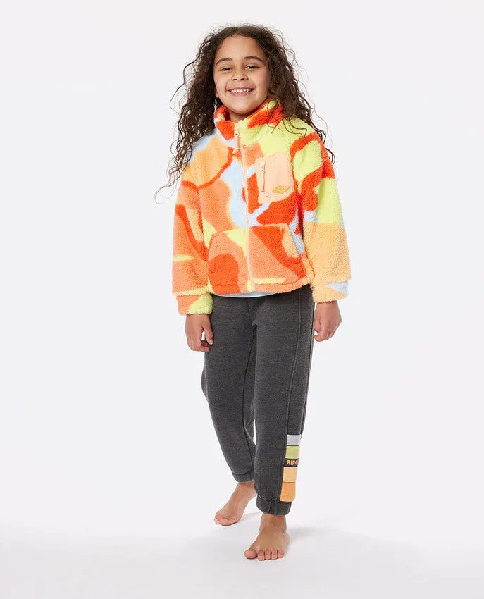 HIGH TIDE POLAR FLEECE-GIRL (AGES 1 TO 8) - BRIGHT RED