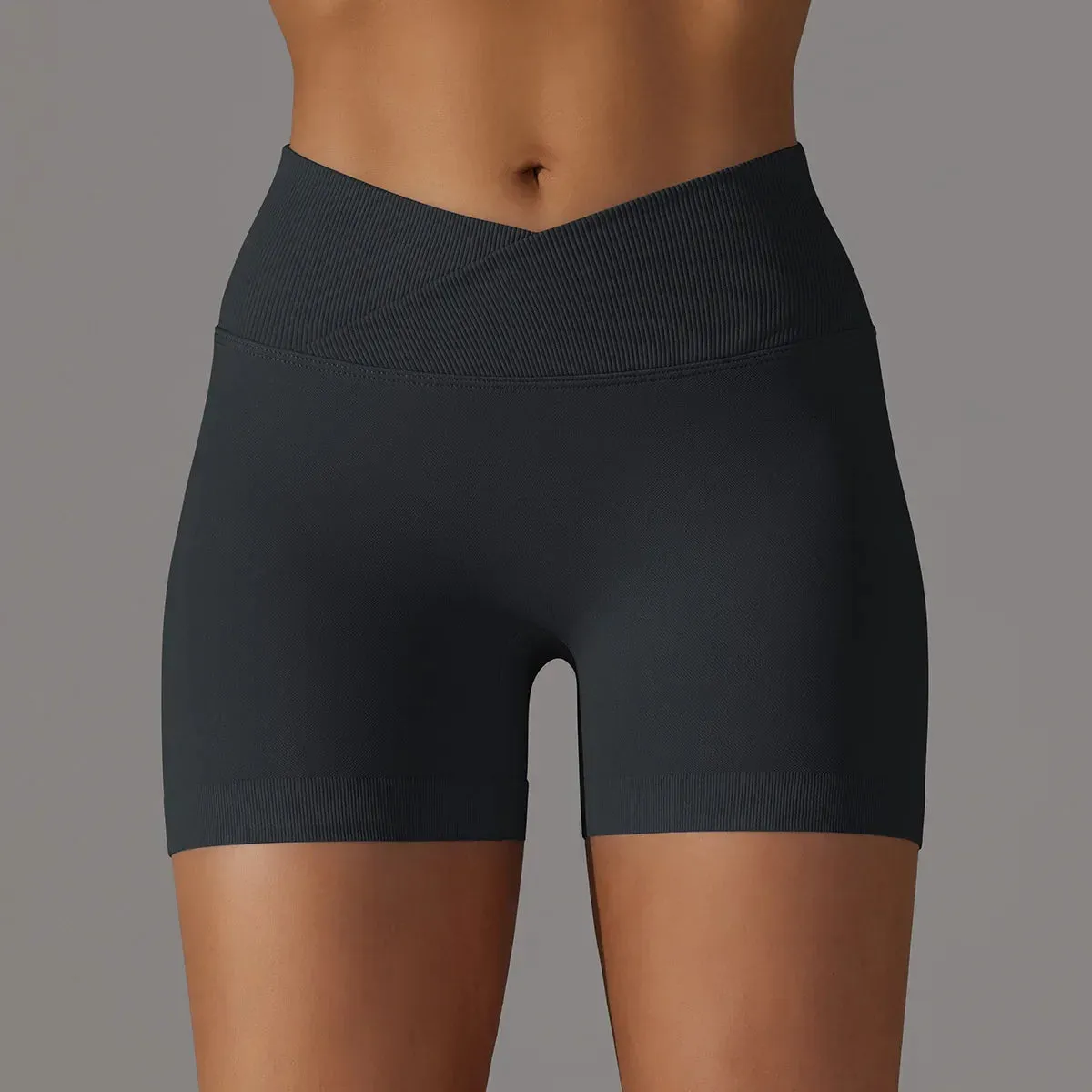 High Waist Soft Breathable Fabric Sports Short