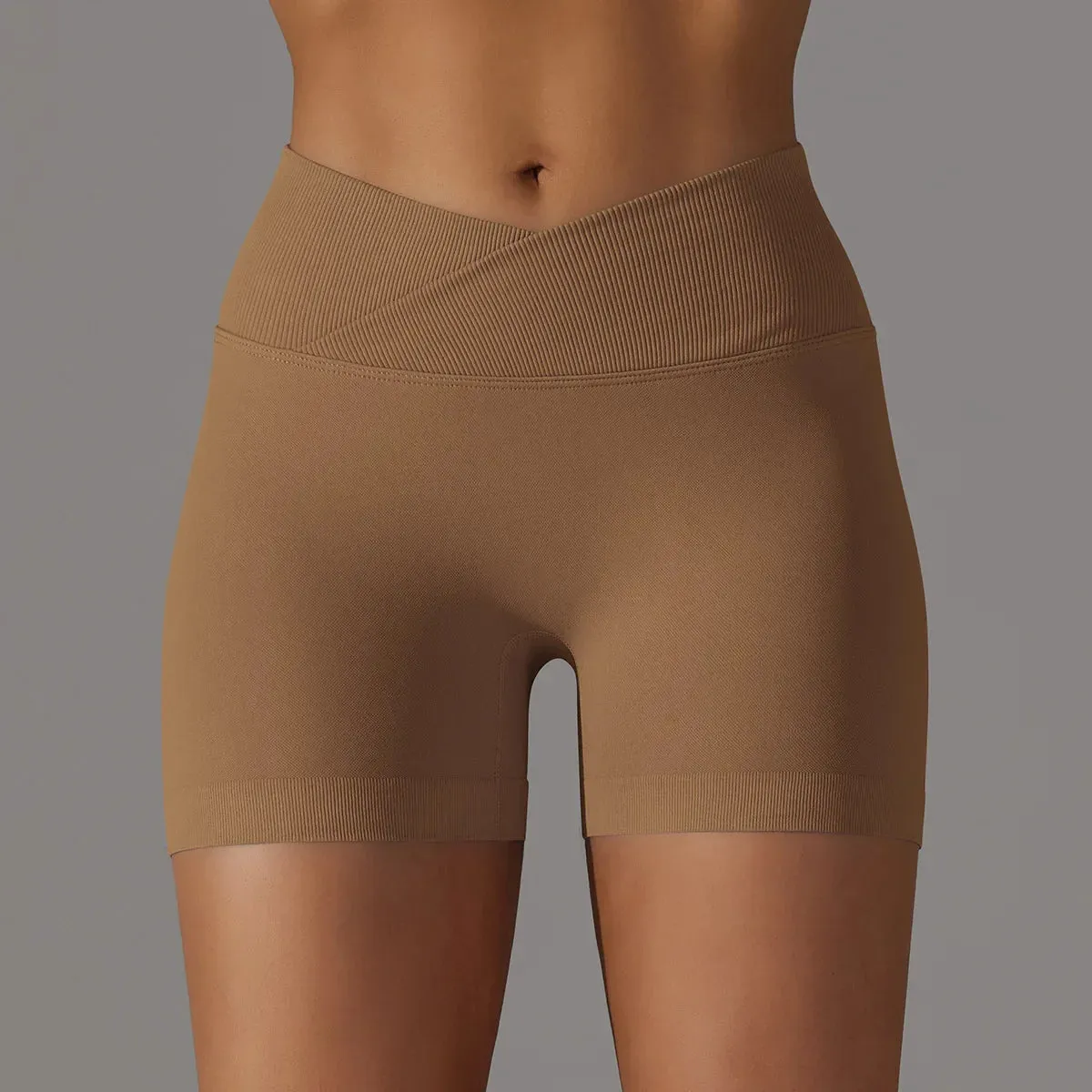 High Waist Soft Breathable Fabric Sports Short