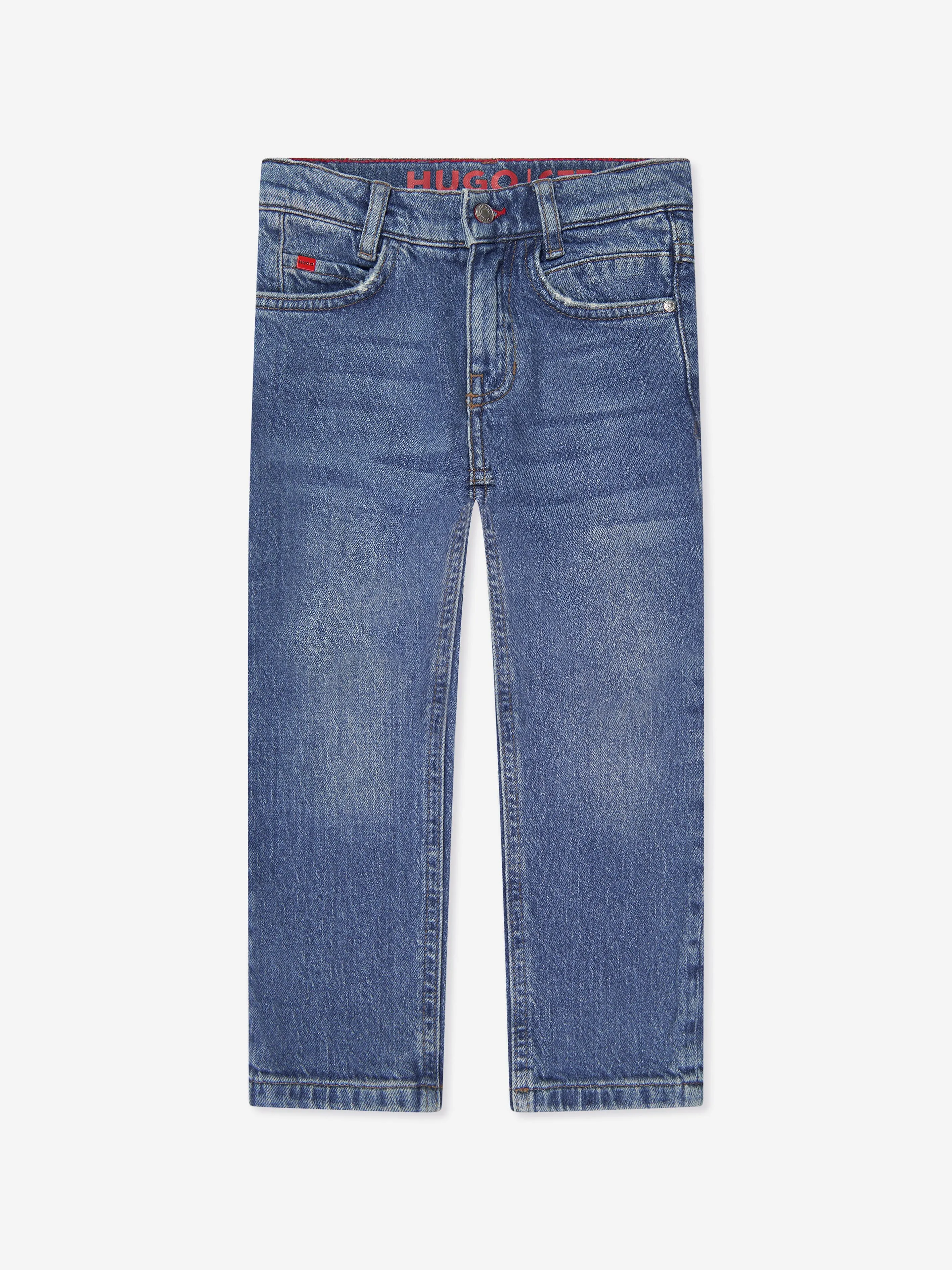 Hugo Boys Regular Fit Jeans in Blue