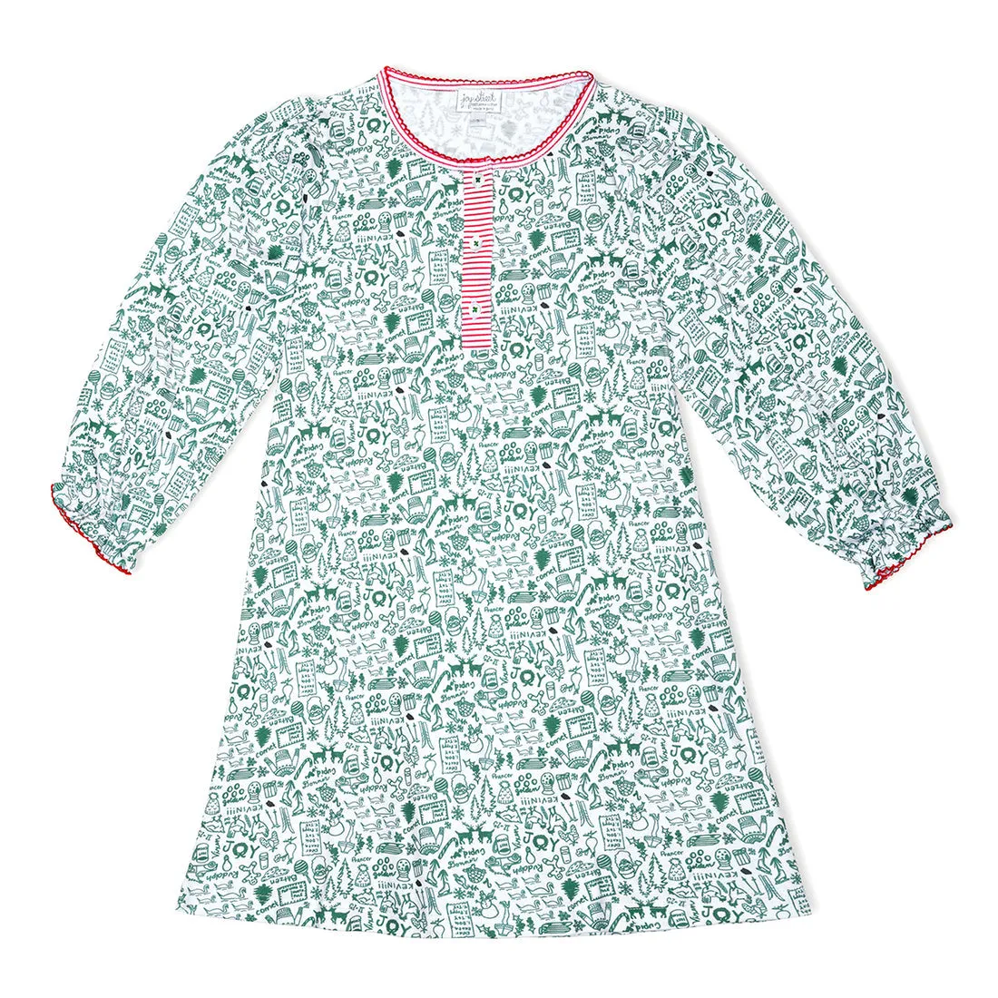 Joy Street Kids North Pole Girls Tess Dress in Mistletoe