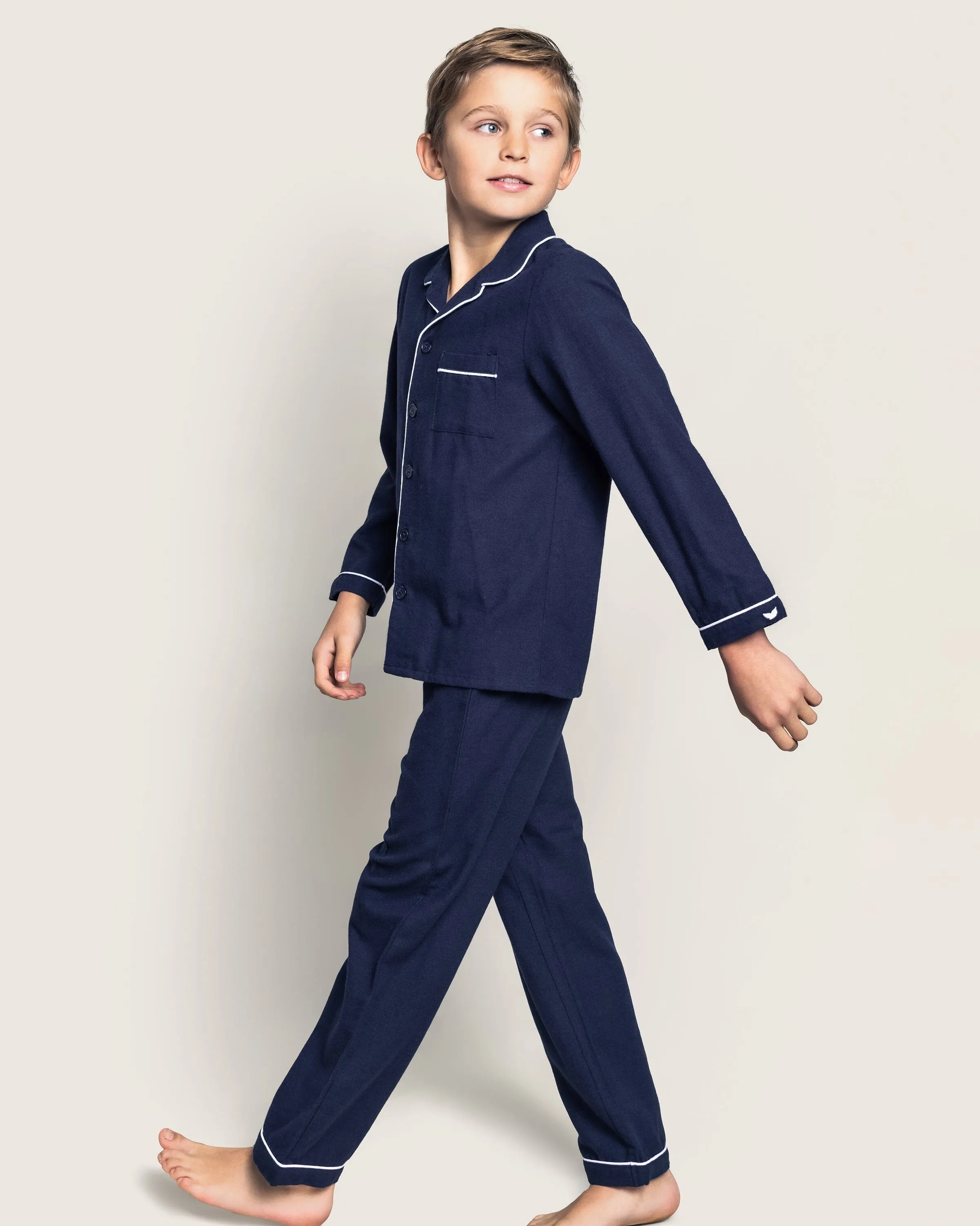 Kid's Flannel Pajama Set | Navy