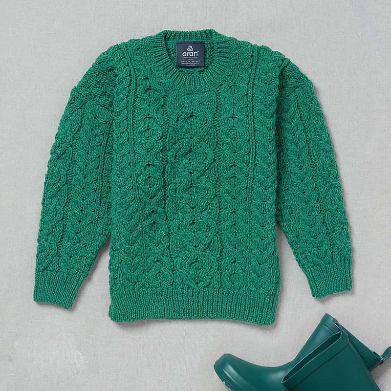 Kids Merino Wool Irish Traditional Sweater