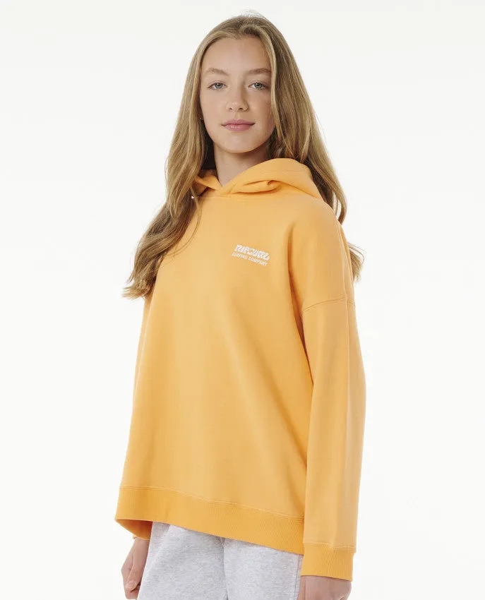 KID'S SURF PUFF HOOD-GIRL - ORANGE