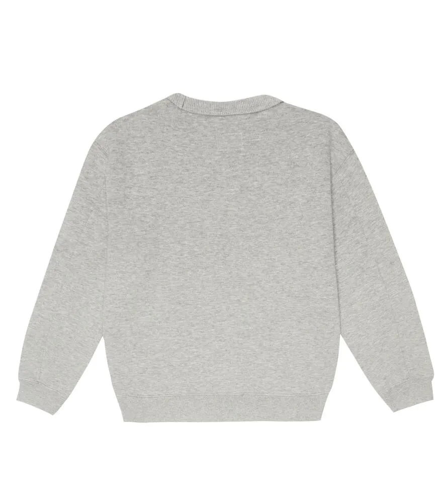 Lens sweatshirt in cotton fleece C. Company Kids, gray