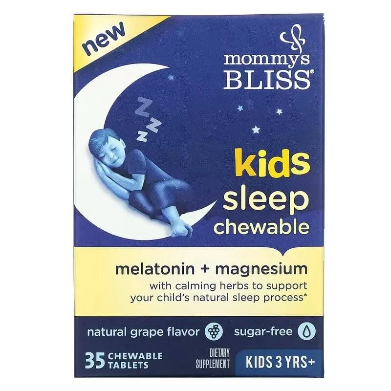 Melatonin with magnesium for children from 3 years Mommy's Bliss, 35 chewable tablets