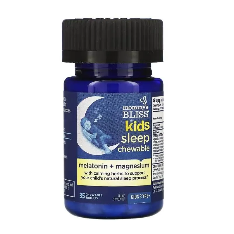 Melatonin with magnesium for children from 3 years Mommy's Bliss, 35 chewable tablets