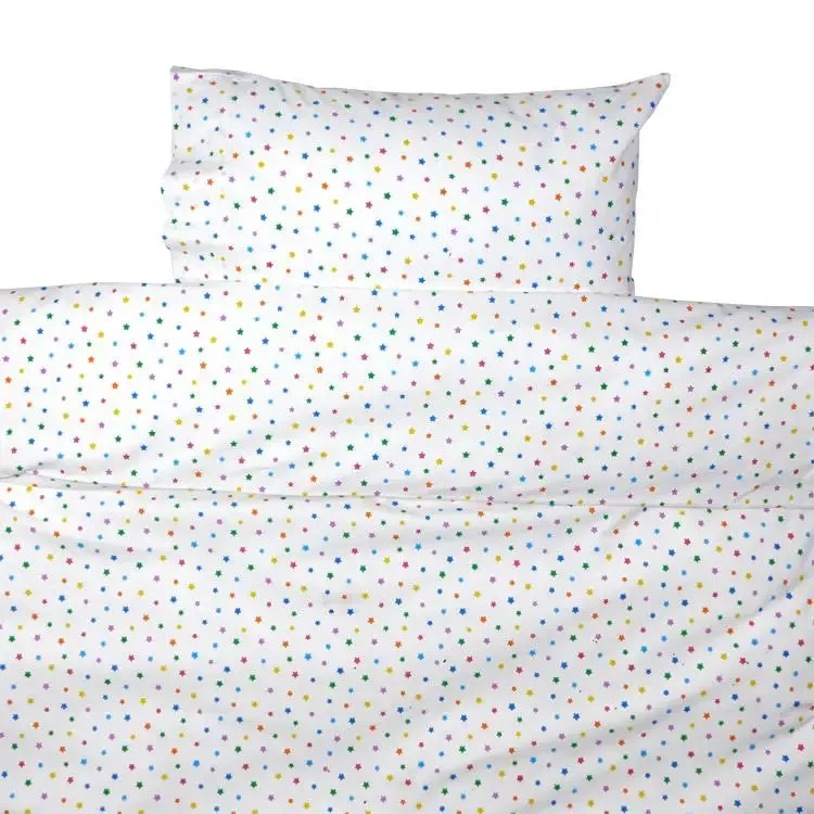 Multicolour Star Toddler Cot Bed Duvet Set