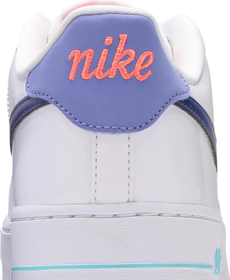 Nike Air Force 1 LV8 1 GS 'White Dark Purple Dust', white