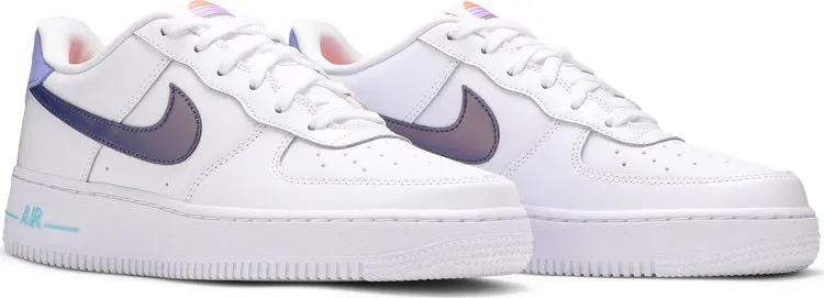 Nike Air Force 1 LV8 1 GS 'White Dark Purple Dust', white