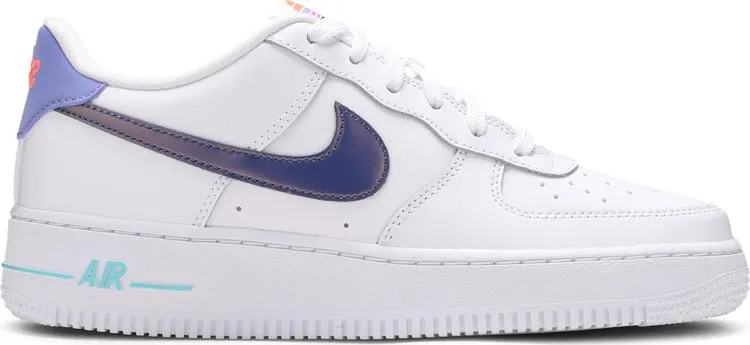 Nike Air Force 1 LV8 1 GS 'White Dark Purple Dust', white