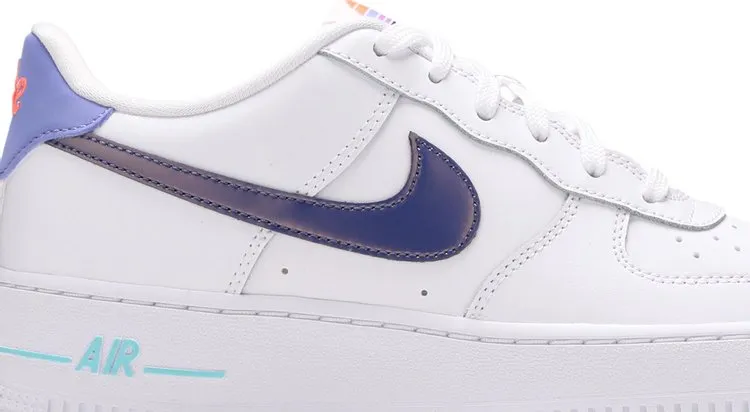 Nike Air Force 1 LV8 1 GS 'White Dark Purple Dust', white