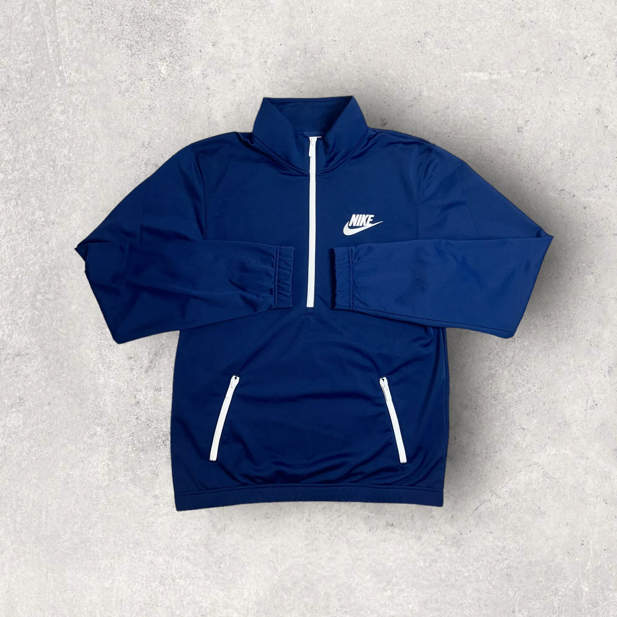 NIKE POLY ESSENTIALS TRACKSUIT 1/4 ZIP - NAVY